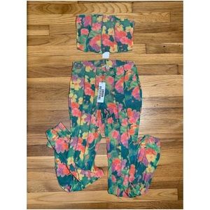 Neon Floral UO Two Piece set